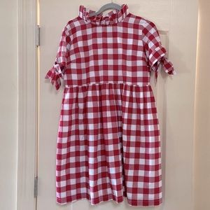 Judy Lanien dress from Elizabeth Wilson Designs in Red Check